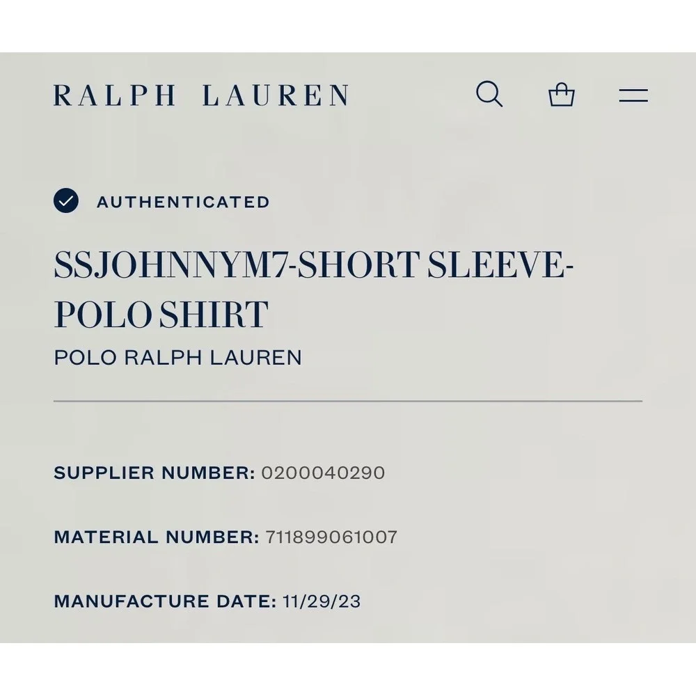 Polo Ralph Lauren Mens Black Johnny Collar Polo Shirt 3XB Big & Tall